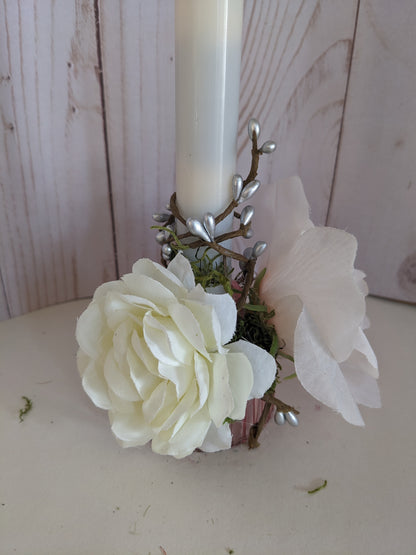 Pink and White Candlestick