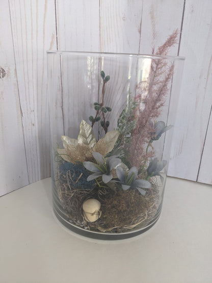 Mauve and Dusk Faerie Terrarium large