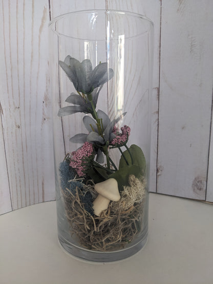 Grey Blooms Faerie Terrarium short