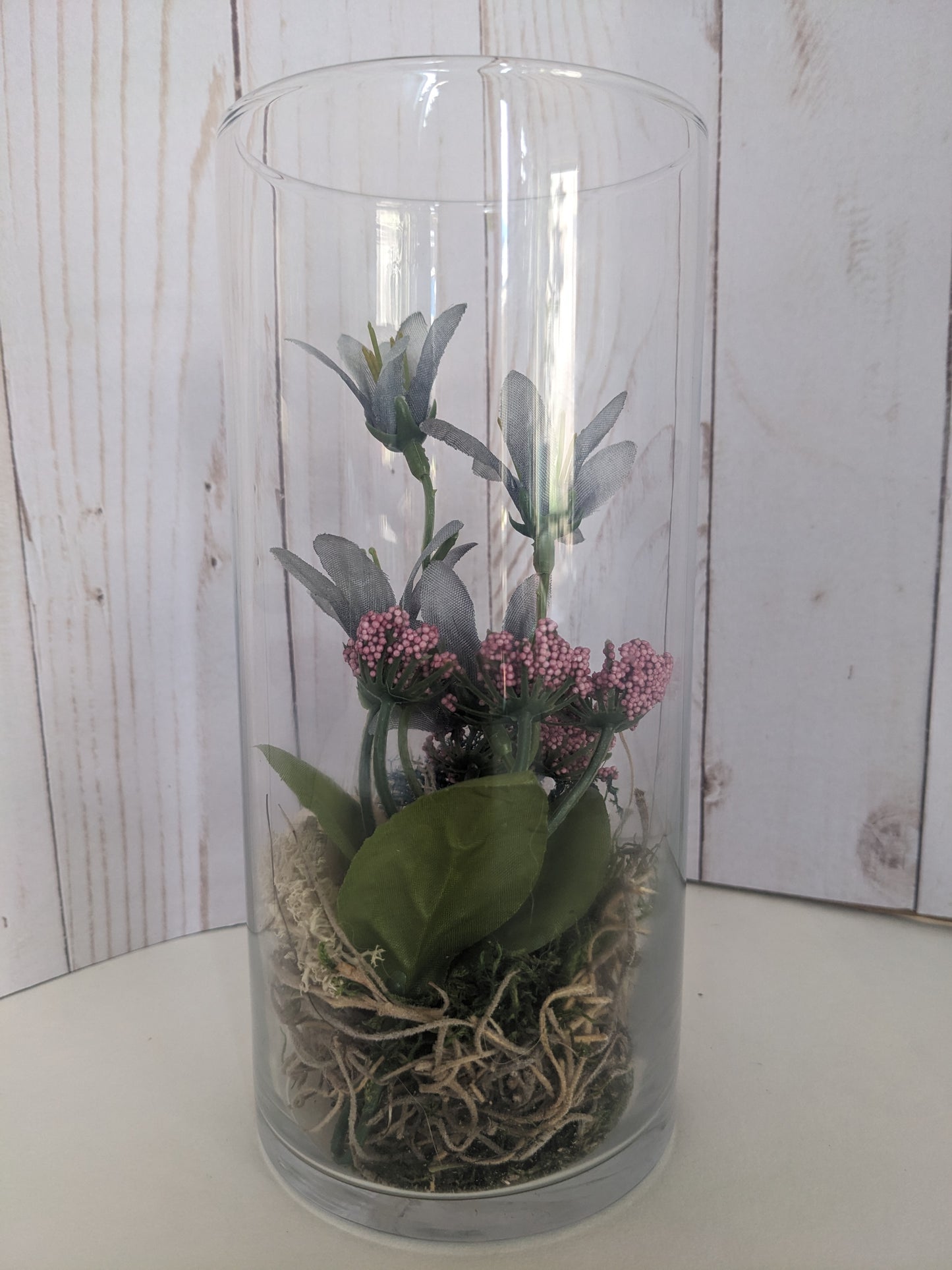 Grey Blooms Faerie Terrarium short