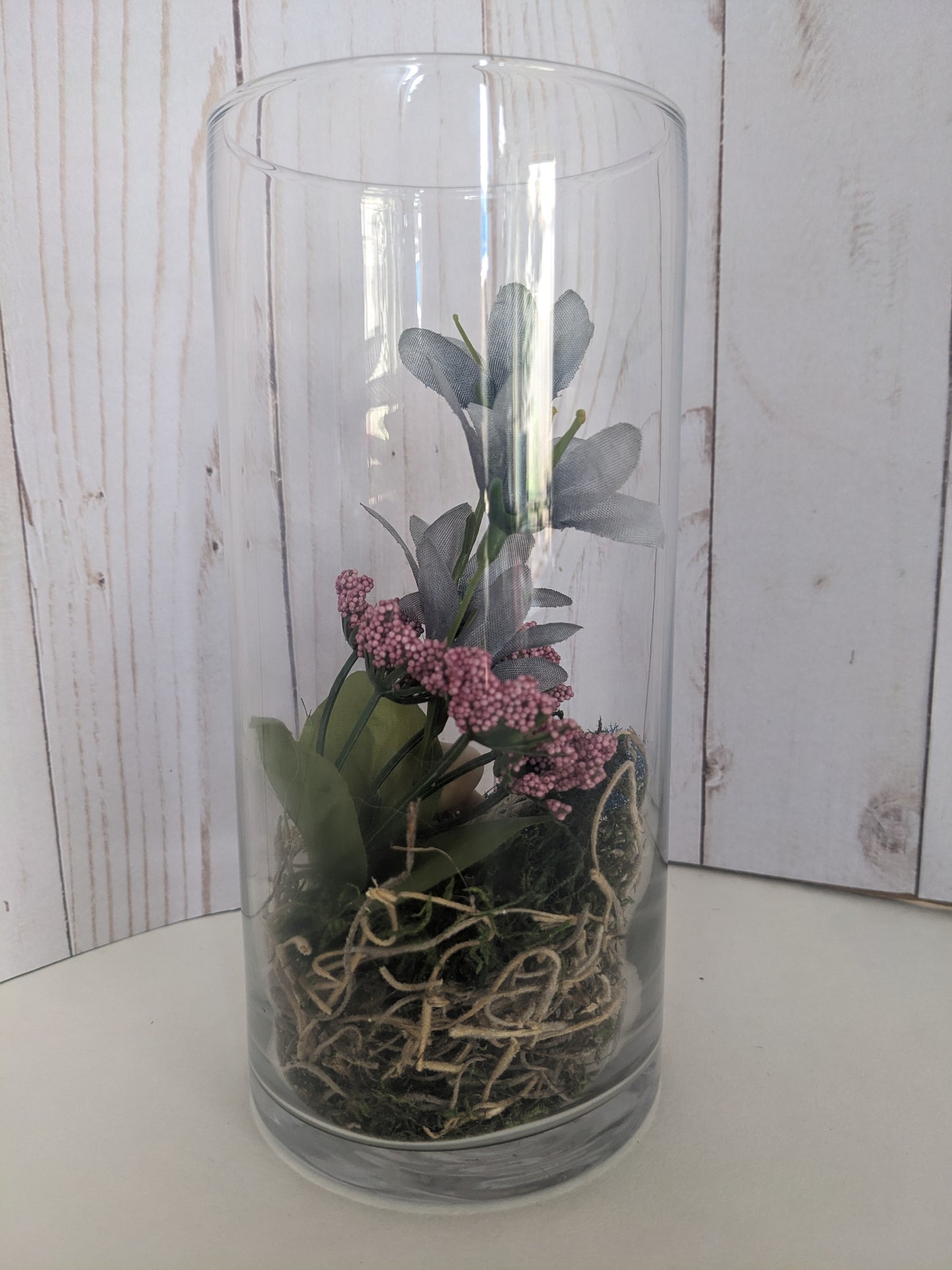 Grey Blooms Faerie Terrarium short