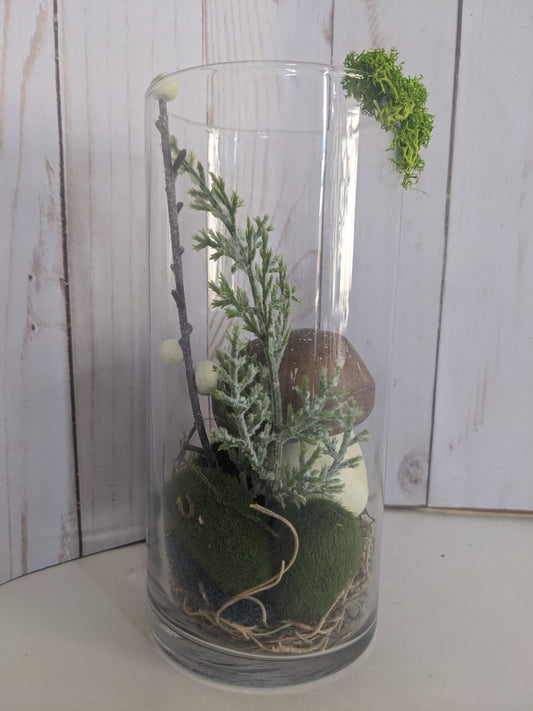 Brown Mushroom Faerie Terrarium short