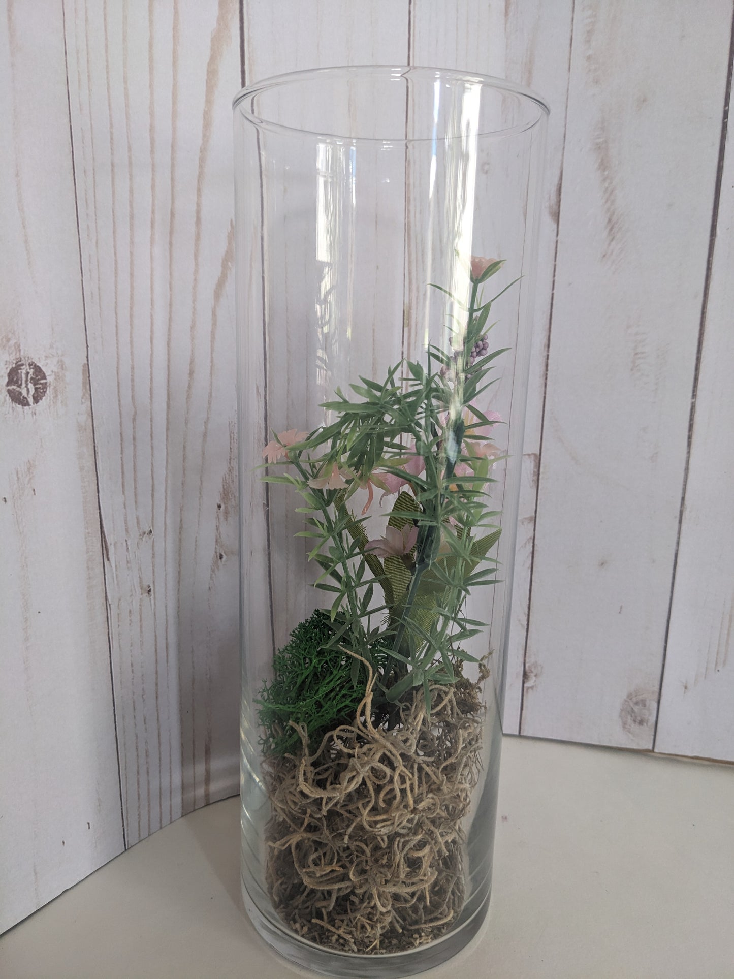 Pale Rosemary Faerie Terrarium tall