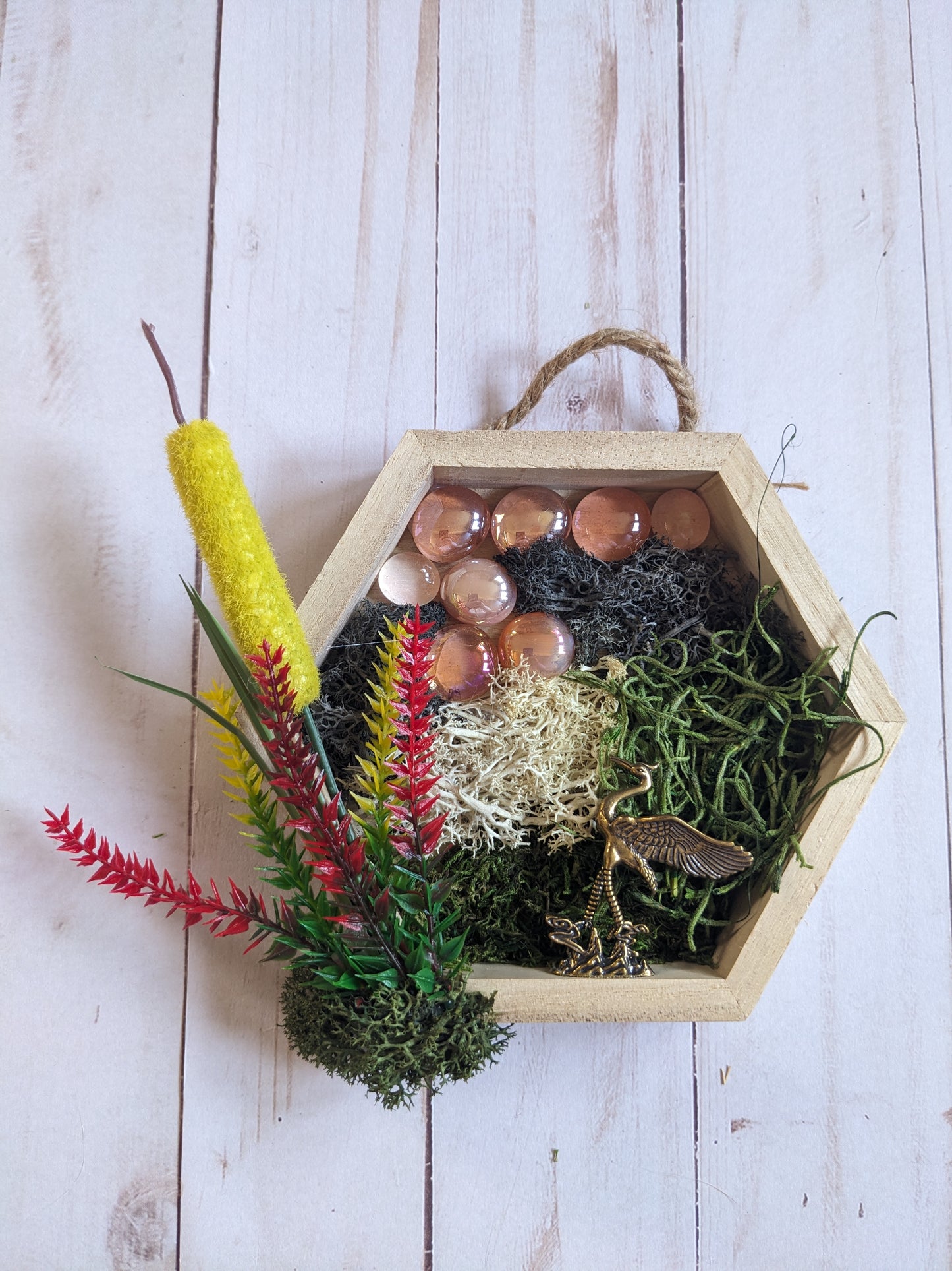 Hanging Mini Crane Garden