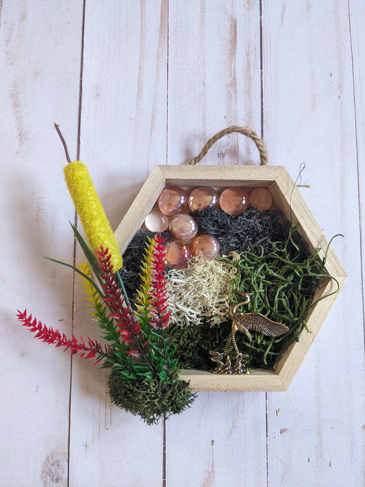 Hanging Mini Crane Garden