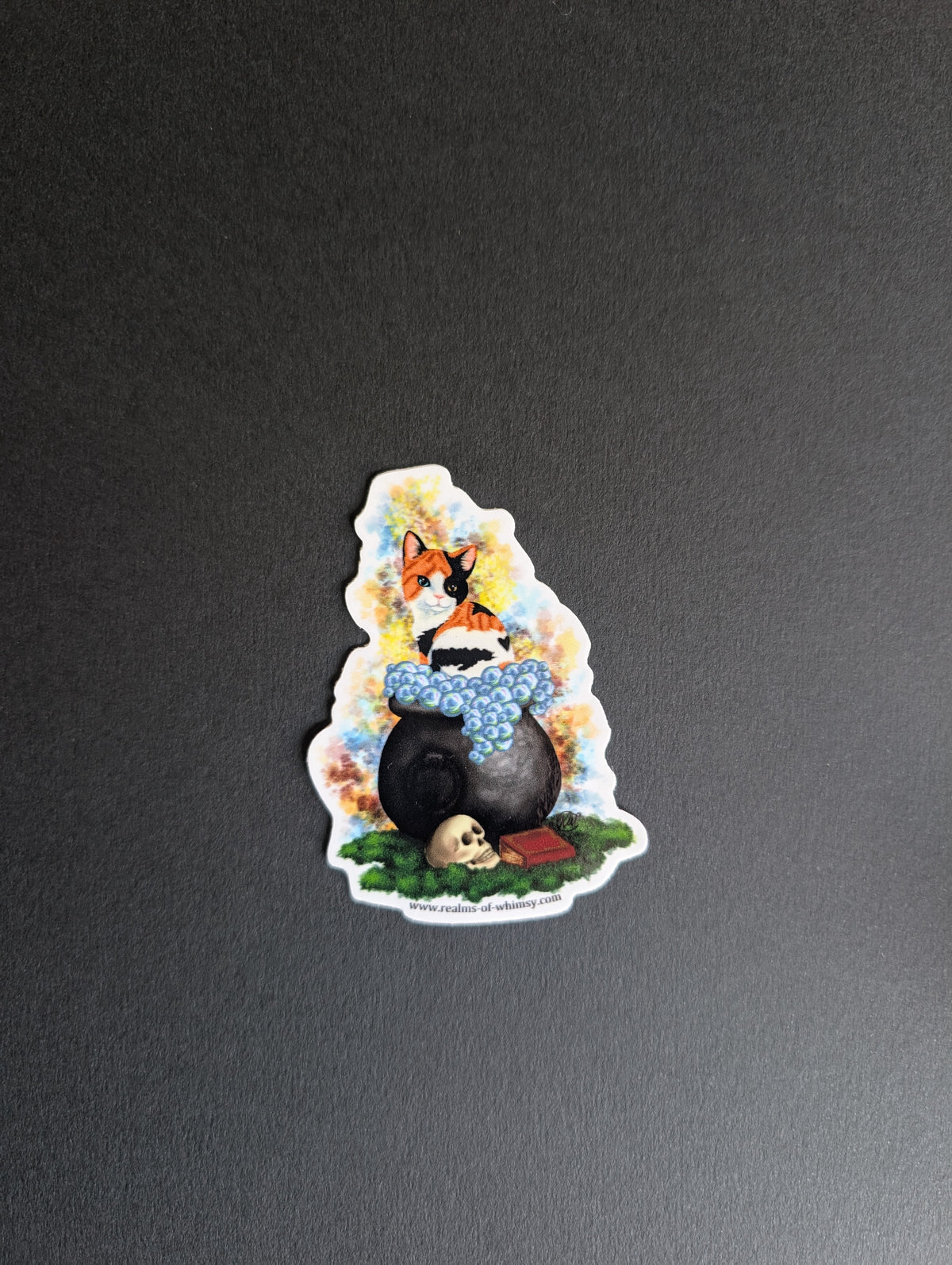 Cauldron Kitty Annabel Lee 3" Sticker