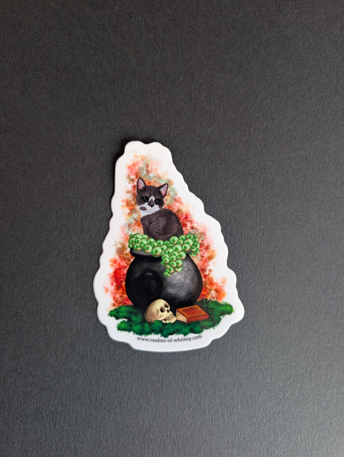 Cauldron Kitty Doug 3" Sticker
