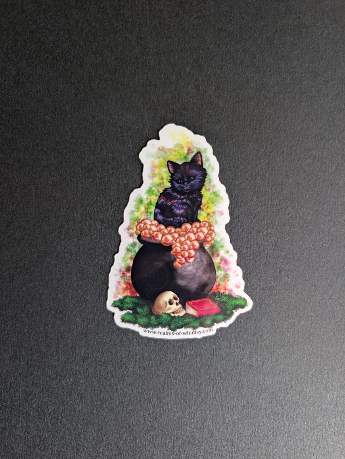 Cauldron Kitty Blackjack 3" Sticker
