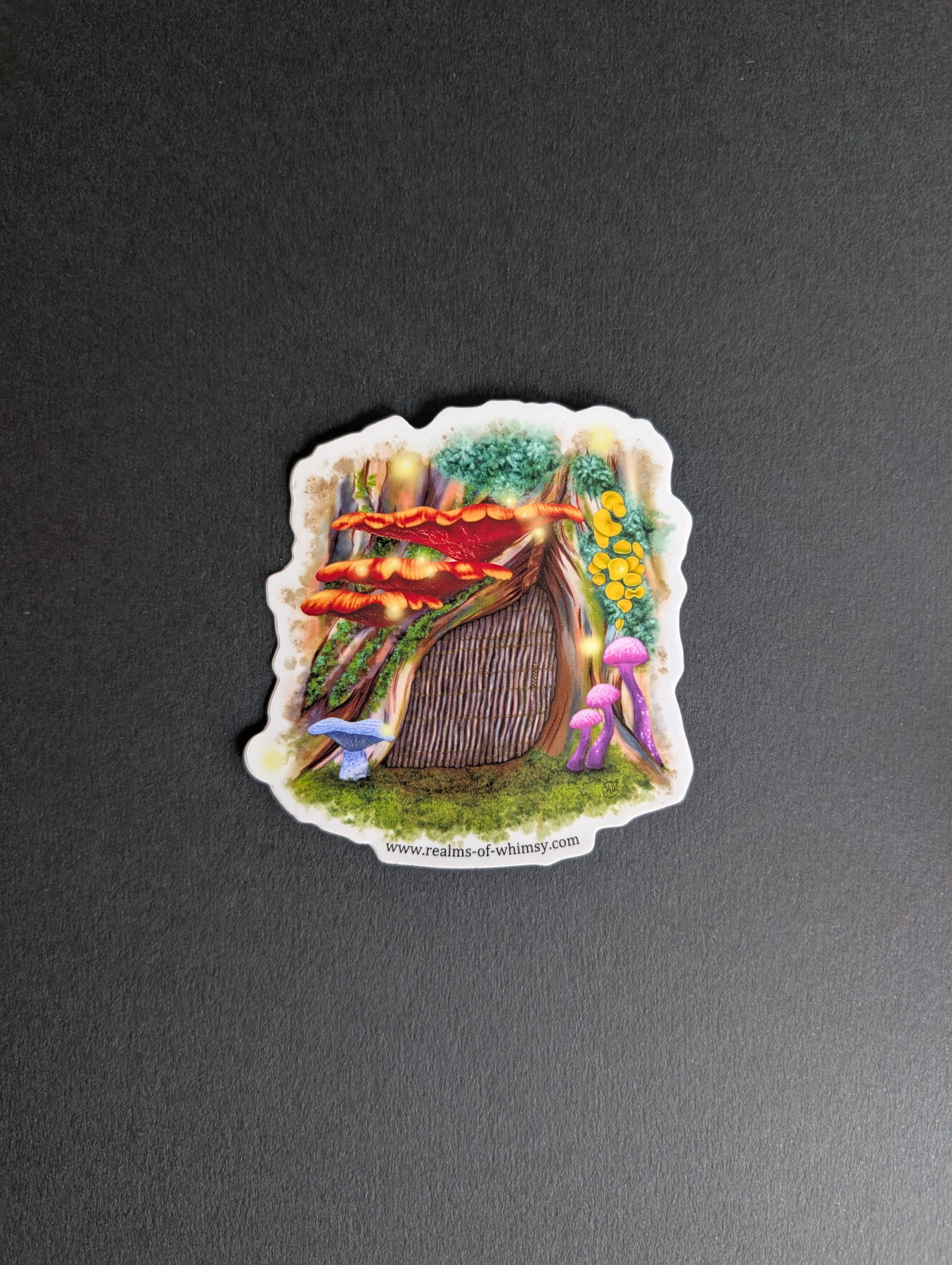 Tree Gnome Door 3" Sticker