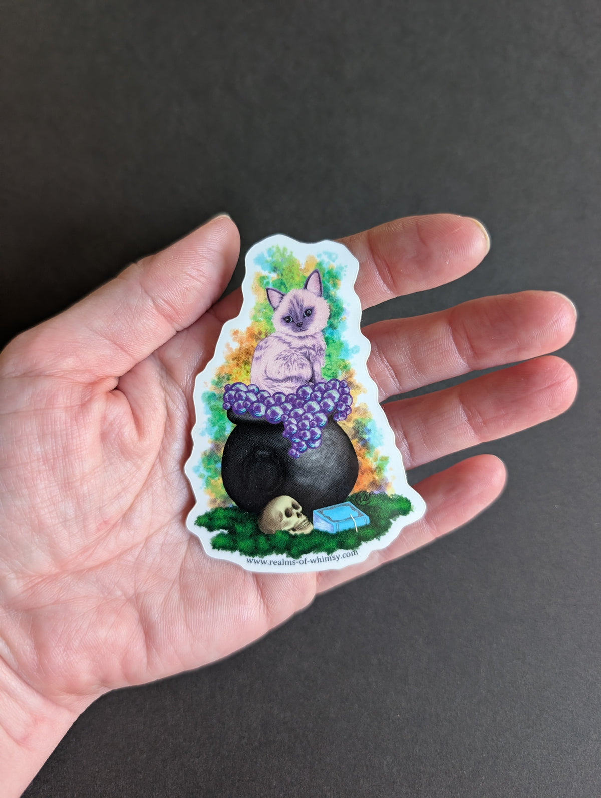 Cauldron Kitty Phoebe 3" Sticker