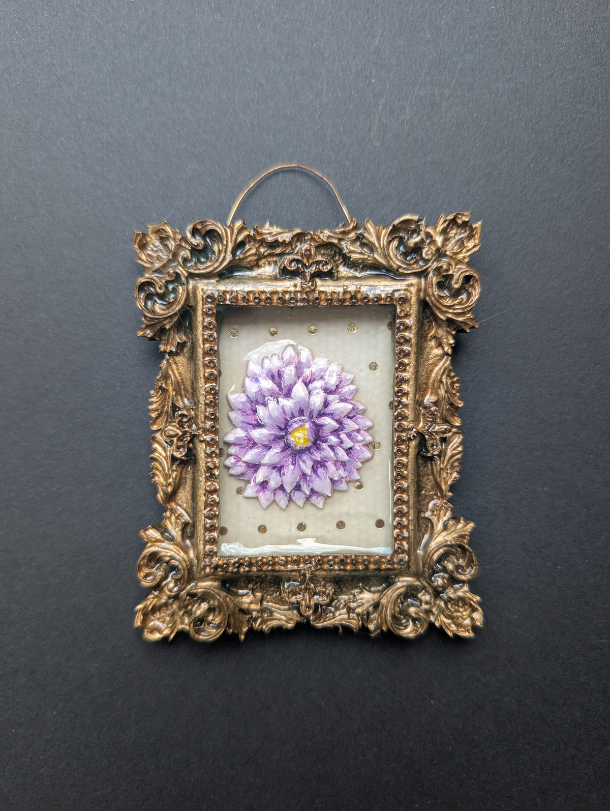 Purple Flower Mini Faerie Art