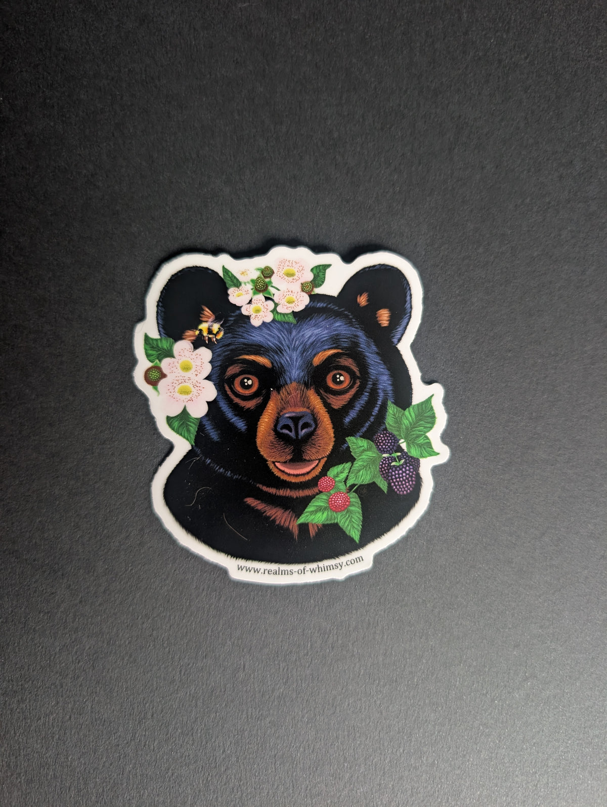 Barry the Berry Bear (for the Bears) 3" Sticker