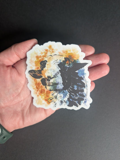 Faire Ram 3" Sticker