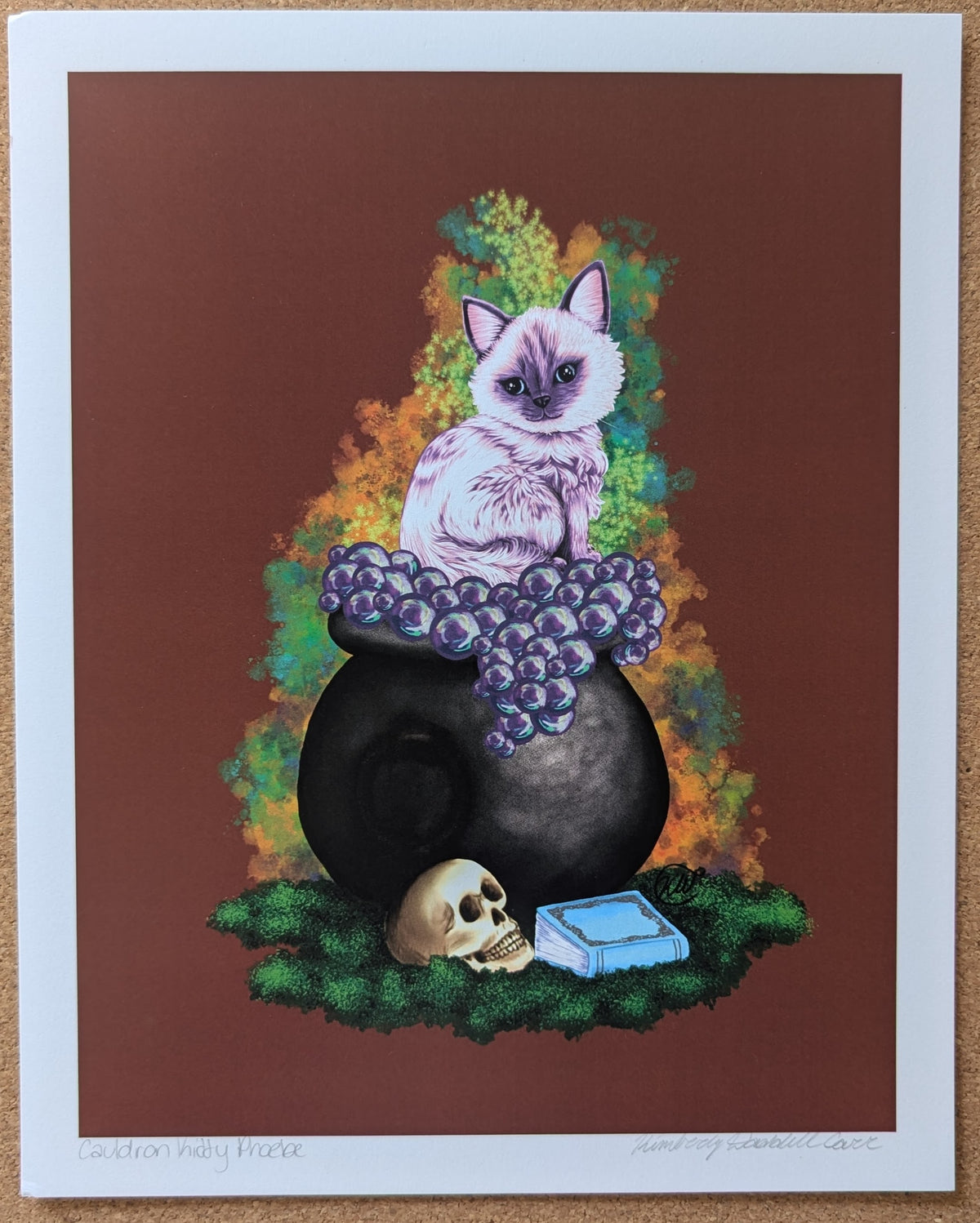Cauldron Kitty Phoebe Print 8x10"