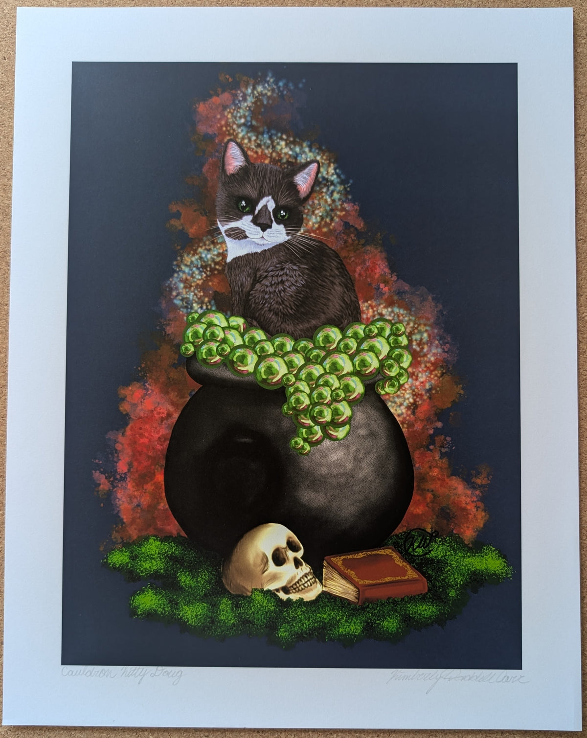 Cauldron Kitty Doug Print 10 x 12.75"