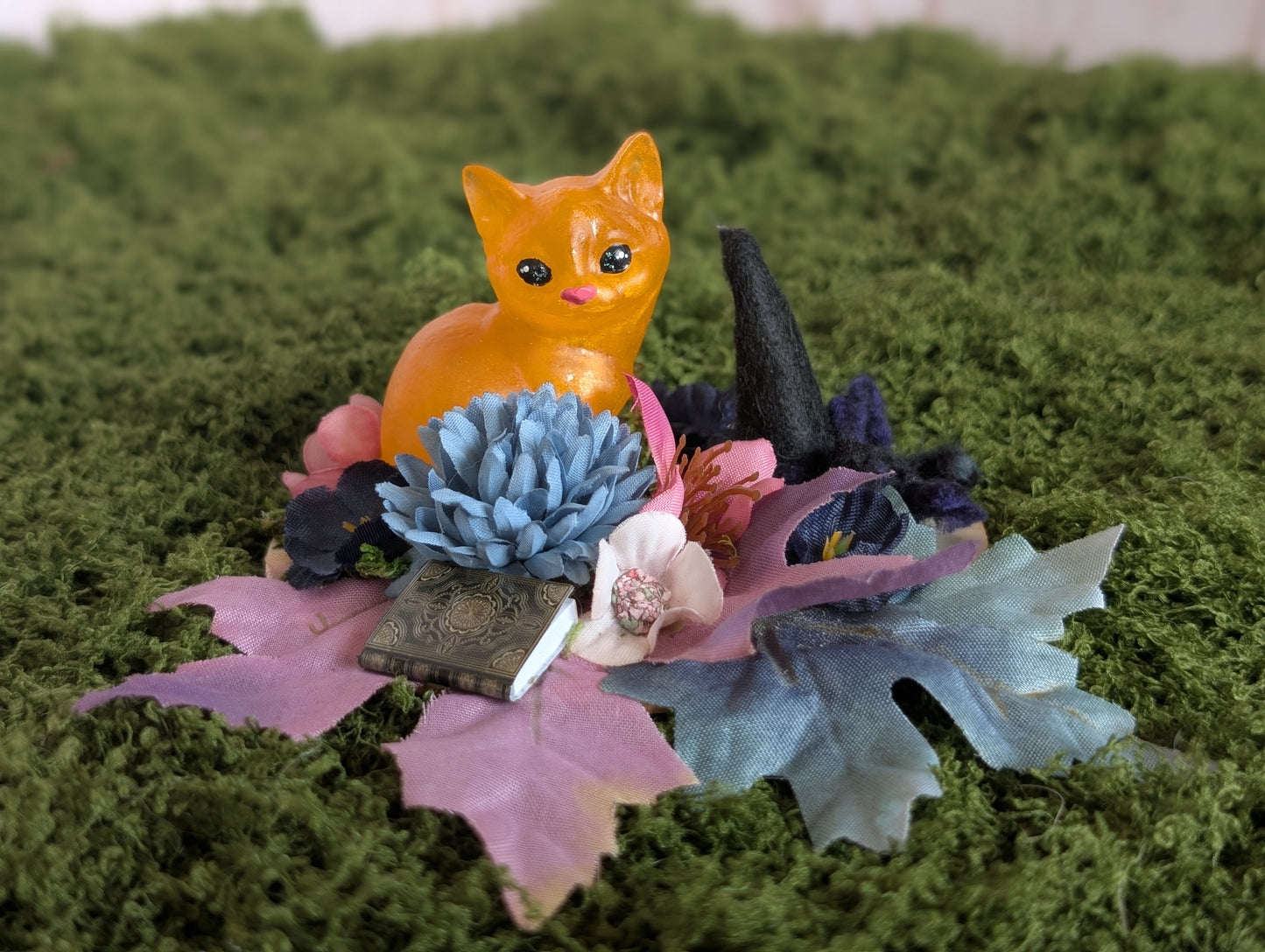 Seated Ginger Witch Kitty