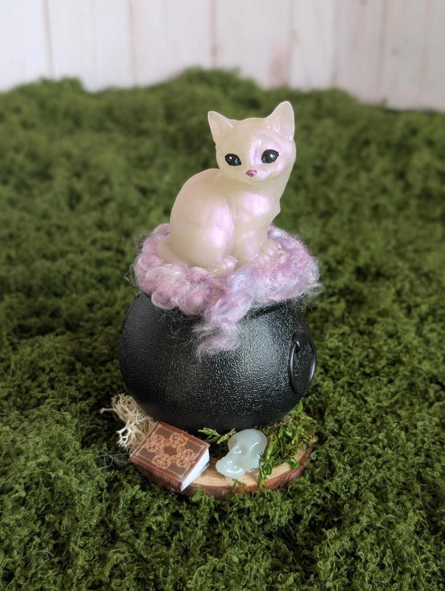 White Cauldron Kitty