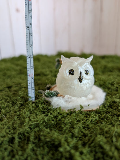 White Owl Snow Buddy